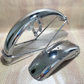 1972-1976 Honda CB750 CB750K Four K2-K6 Mud Guard Fender Front And Rear CB750 New Chrome.
