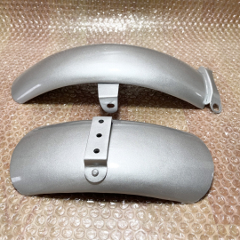 1968-1969 Honda Mini Z50A K0 Silver Front & Rear Fenders fits 70-71 Z50 A K1 K2 Steel.
