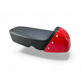 Honda SS50 SS50Z Black Seat Red Cowl Cafe Racer Motorcycle