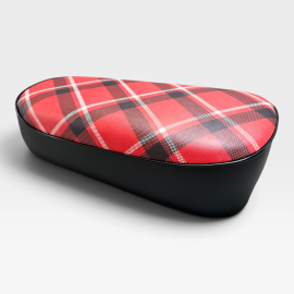 Honda Monkey Z50M Z50 M Red Tartan Reproduction To Nos Motorcycle Seat Classic New.